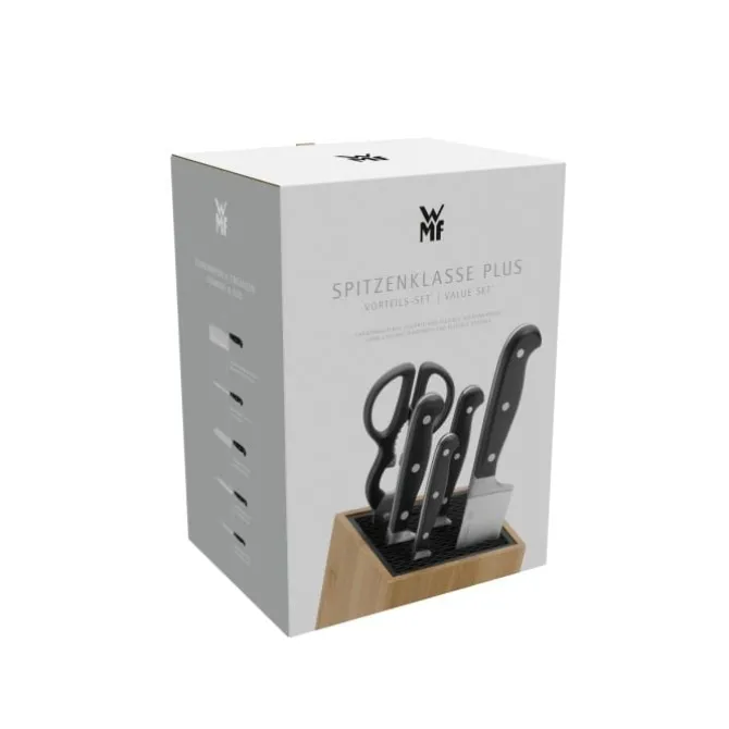 Küchenmesser | WMF Spitzenklasse Plus Messer-Vorteils-Set* mit FlexTec Messerblock, 6-teilig