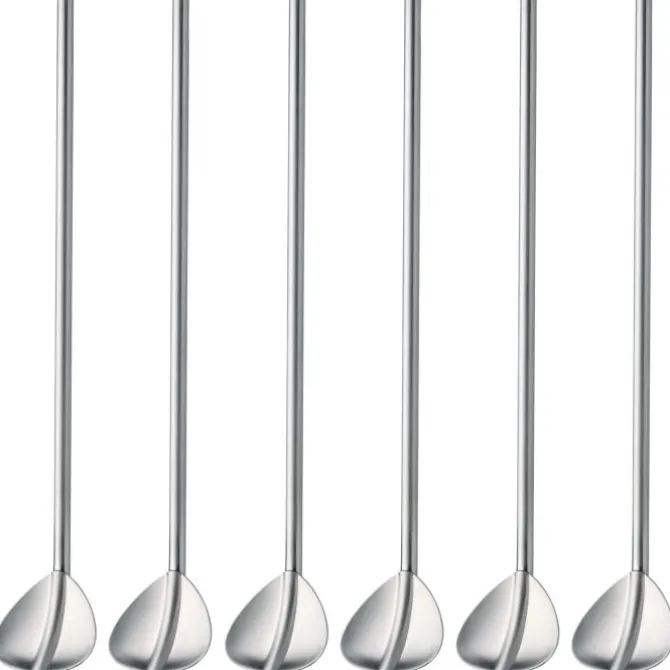 Bar- & Weinzubehör | Essbestecke | WMF Trinkhalm/Cocktaillöffel-Set, 6-teilig