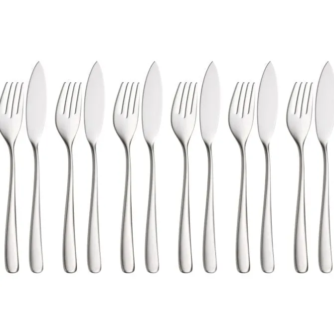 Essbestecke | WMF Vision Fischbesteck-Set, 12-teilig, Cromargan protect®