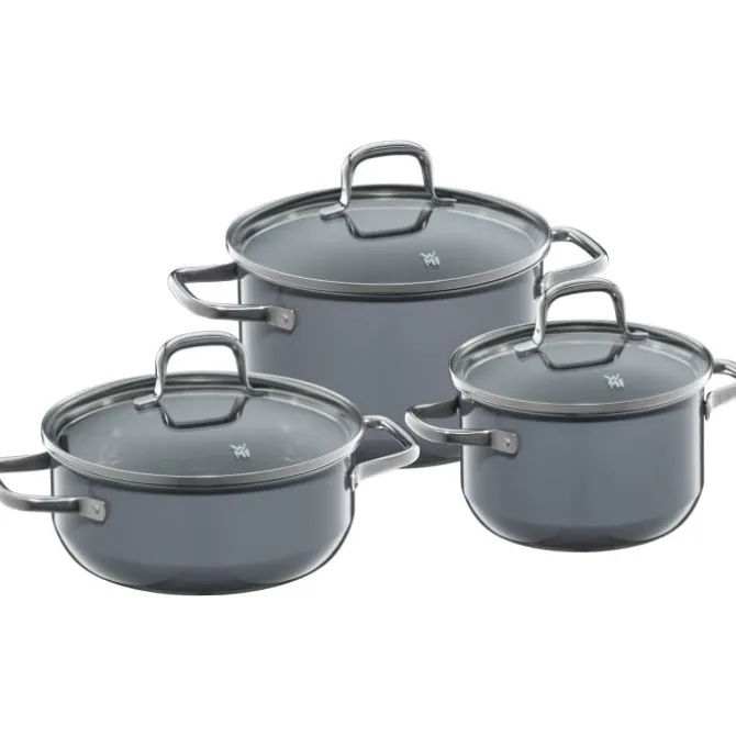 Töpfe | WMF Fusiontec Essential Topf-Set, 3-teilig, Calm Grey