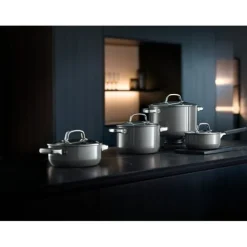Töpfe | WMF Fusiontec Mineral Kochtopf mit Deckel, 16cm, Platinum