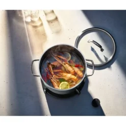 Töpfe | WMF Fusiontec Mineral Kochtopf mit Deckel, 16cm, Platinum