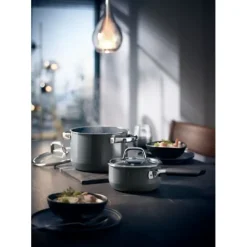Töpfe | WMF Fusiontec Mineral Kochtopf mit Deckel, 16cm, Platinum