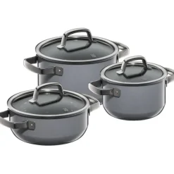 Töpfe | WMF Fusiontec Mineral Topf-Set, 3-teilig, Platinum